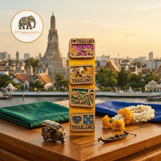 Thailand Souvenir Fridge Magnet แม่เหล็กติดตู้เย็น ของฝากประเทศไทย Bangkok Phuket Pattaya Elephant Tuk Tuk Thai Gift