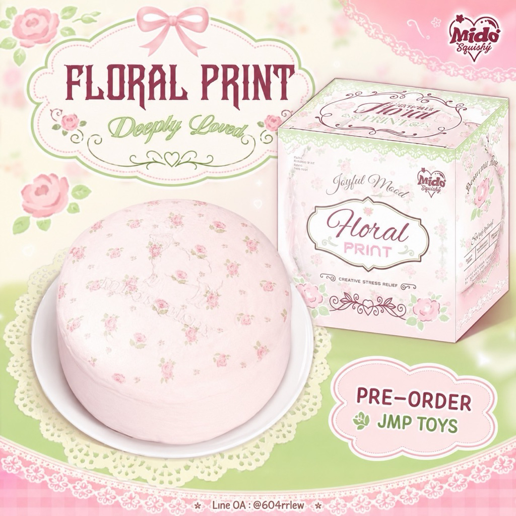 ♡ PRE - ORDER ~  Mido Floral Print 🌸✨ ••• ส่งของจาก กทม.