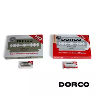 Dorco Stainless Blade ดอร์โก้ ใบมีดโกน 2 คม 1 กล่อง (100 ใบ) DORCO ของแท้ 100%