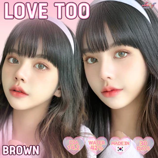 คอนแทคเลนส์ Luxzy lens ( love too ) ขนาดกลาง 14.2