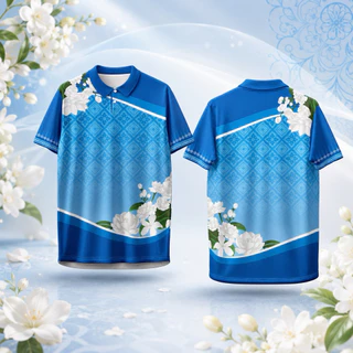 BKsport เสื้อวันแม่ คอปก คอวี สวมใส่ได้ทั้งผู้ชาย ผู้หญิง เนื้อผ้าคุณภาพ ระบายอากาศได้ดี (AU690603)