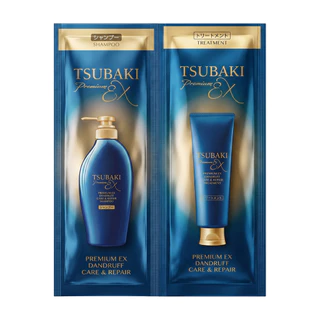 [ของแถมไซส์ทดลอง งดจำหน่าย] TSUBAKI พรีเมียม อีเอ็กซ์ แดนดรัฟ แคร์ แอนด์ รีแพร์ แบบซอง 10ml