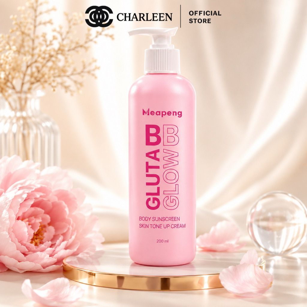 [ของแท้บริษัท|ส่งด่วนมาก]MEAPENG GLUTA BB GLOW BODY SUNSCREEN SKIN TONE UP CREAM Net200ml.