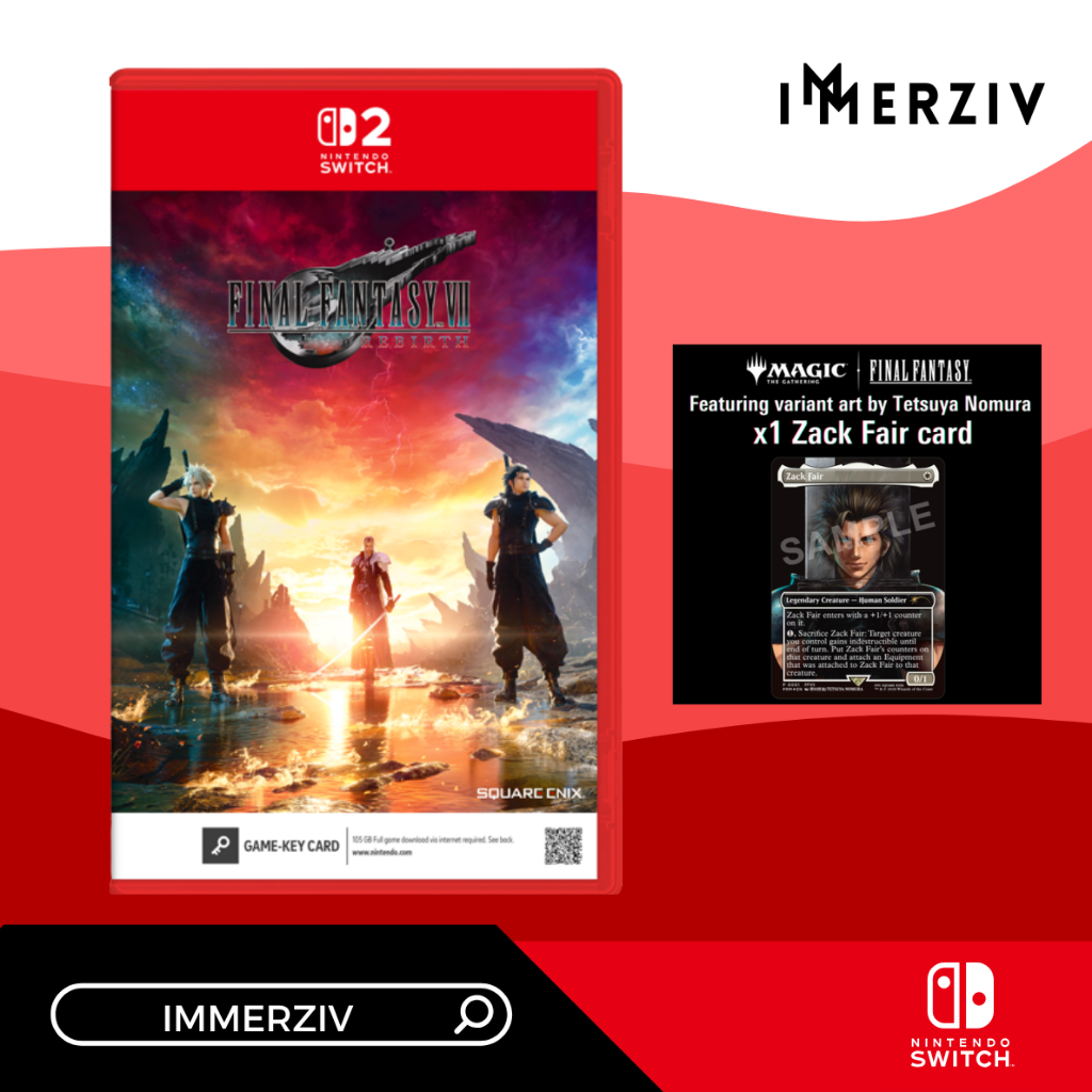 (พร้อมส่ง) SWITCH-2 FINAL FANTAYS VII REBIRTH (R3/ASIA) (GAME) (ENG) (BY IMMERZIV)