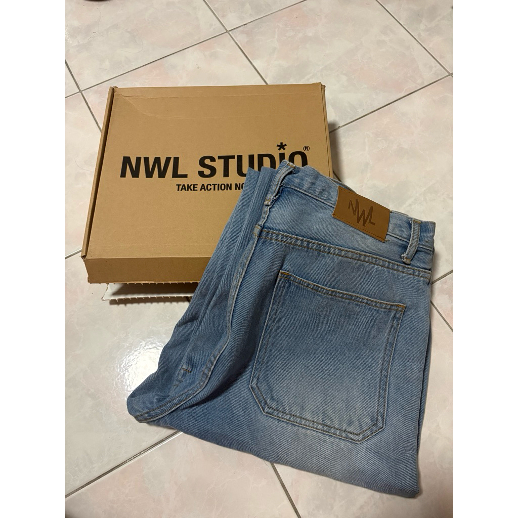 NWL23 Satan Santa 06 Baggy Pant Blue กางเกงขายาว (มือสอง )
