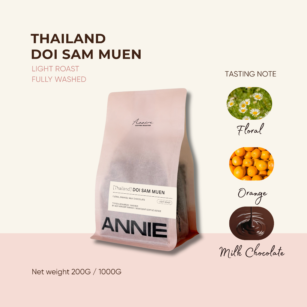 ANNIE - Thailand Doi Sam Muen Fully Washed คั่วอ่อน