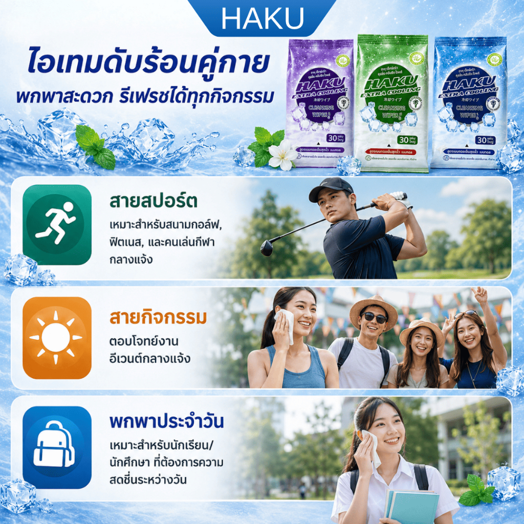 (ยกลัง36ห่อ สูตรเย็น)Haku Cooling ฮากุคูลลิ่ง รูปที่ 7