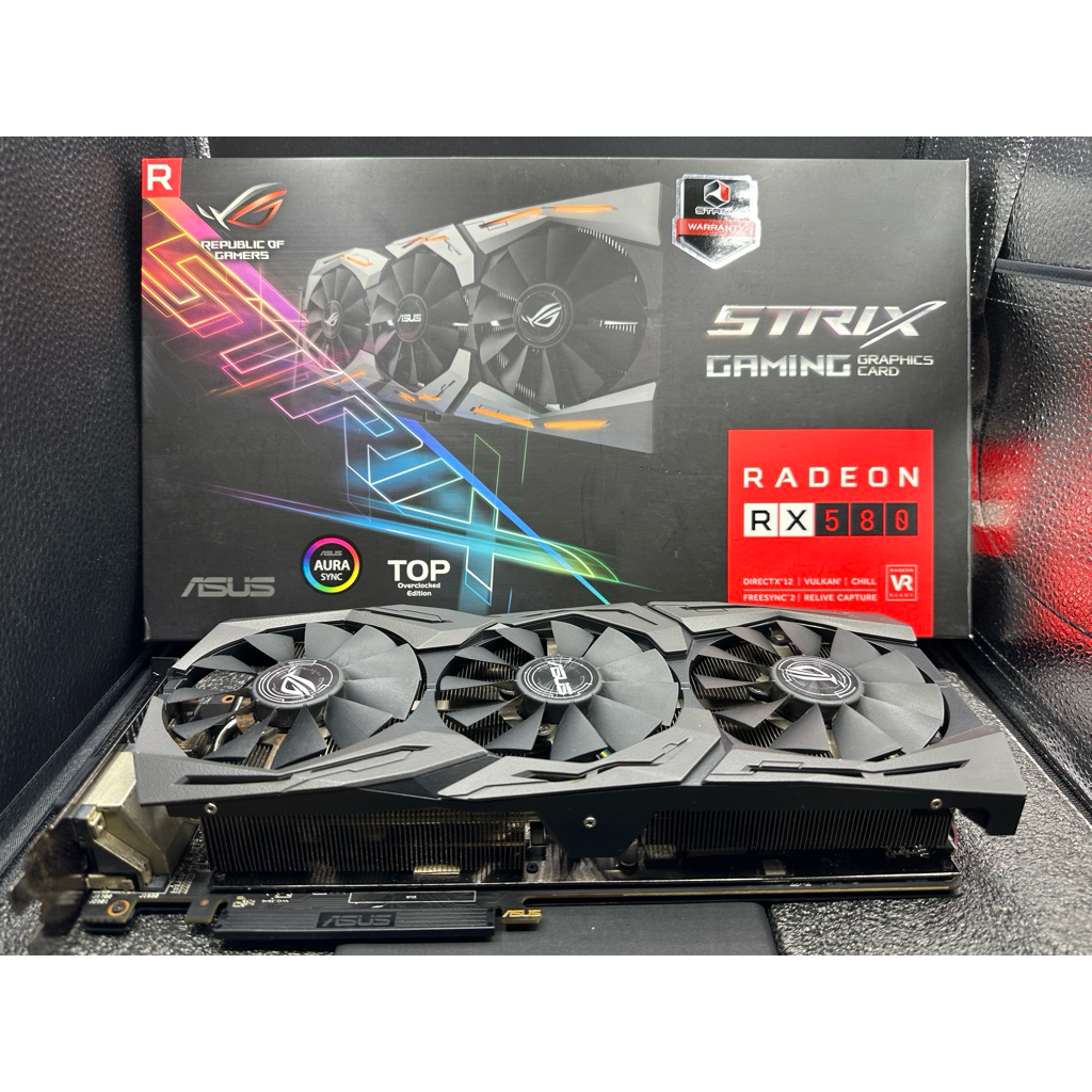 การ์ดจอ/VGA ASUS ROG STRIX RX580 8GB GAMING