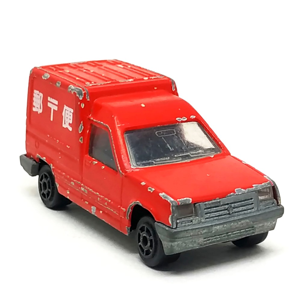 Majorette Renault Express - Japan Post Van สีแดง สเกล 1/53 (8cm) โมเดลมือสอง#001