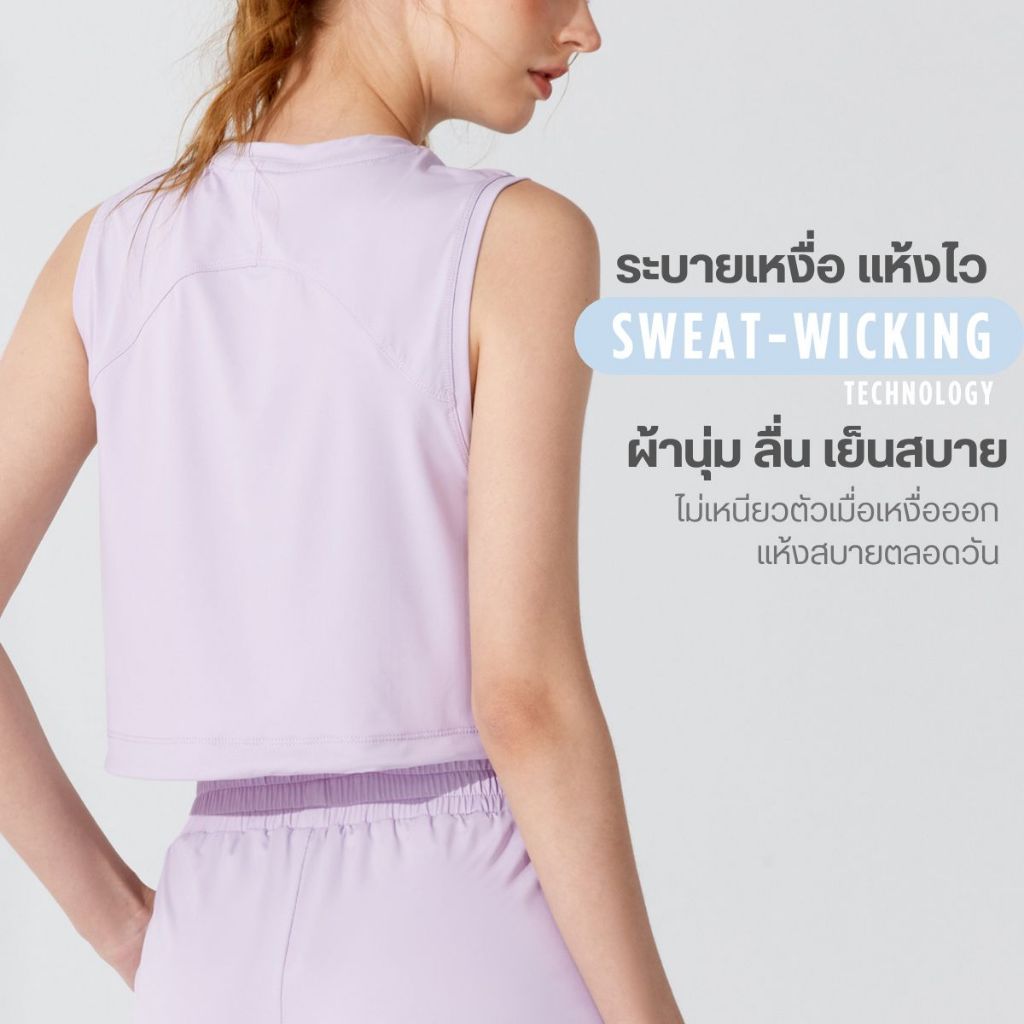 เสื้อกล้ามออกกำลังกายกันแดด UPF50+ ทรงหลวม เนื้อผ้าเย็น รูปที่ 4