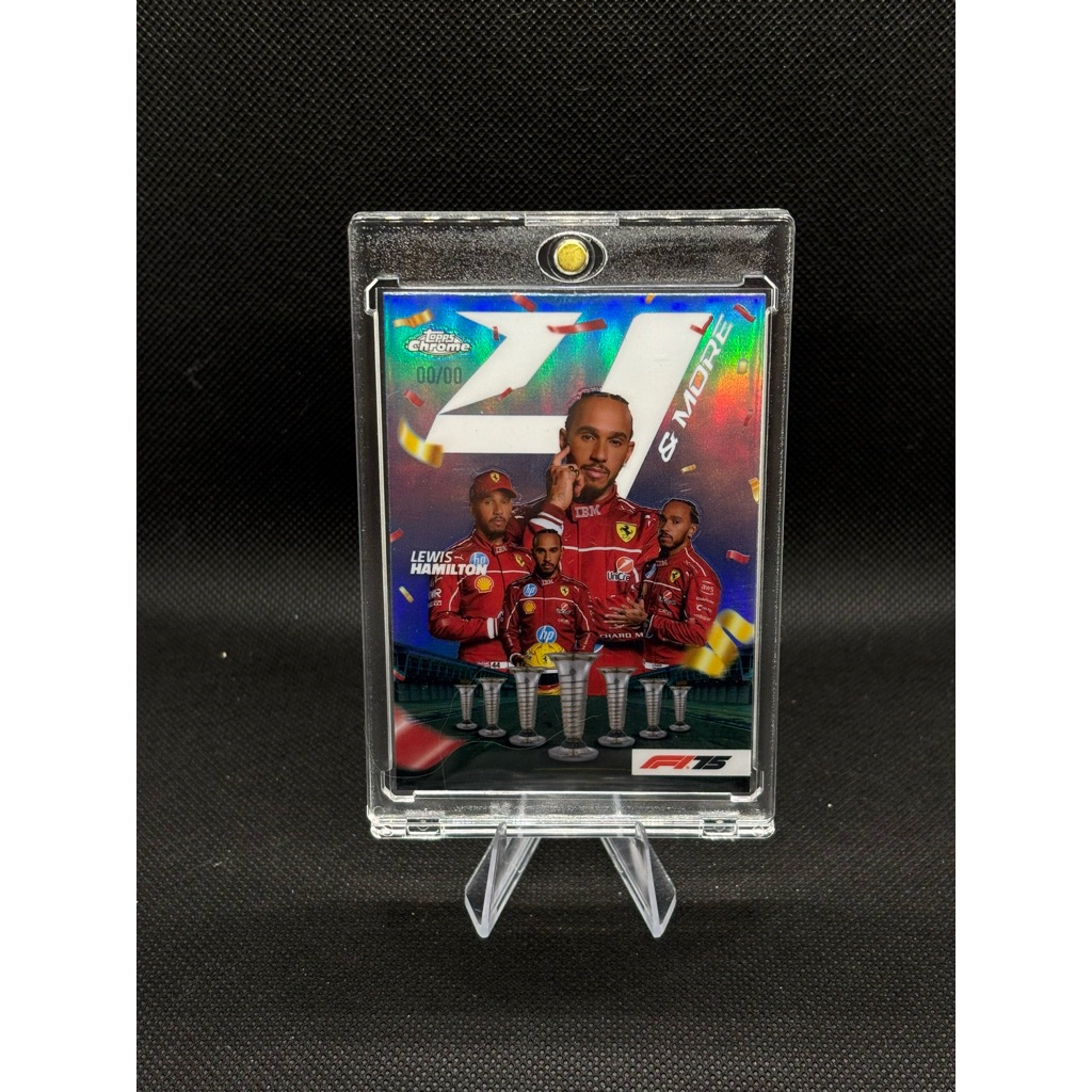 การ์ด f1 Topps Chrome Lewis Hamilton