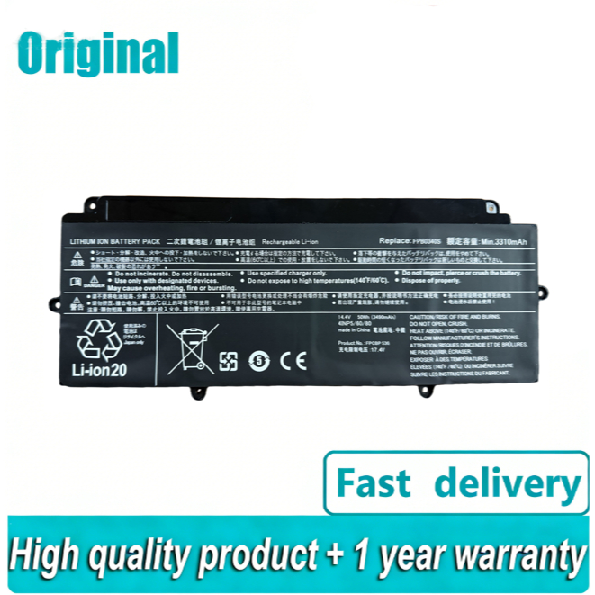 FPB0340S FPCBP536 14.4V 50WH 3310mAh Laptop Battery For Fujitsu LifeBook U937 U938 U939 U939X CP7376
