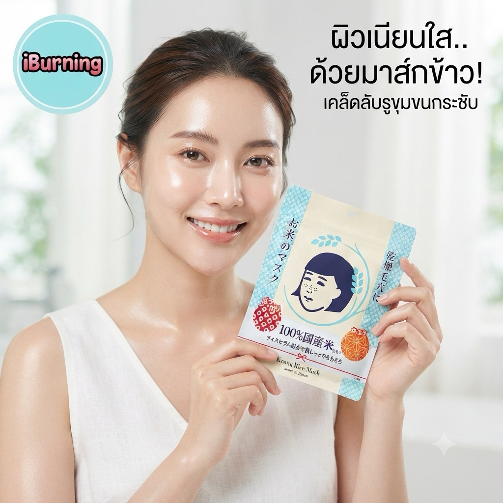 🎌พร้อมส่ง  🇹🇭🌟 Keana Nadeshiko Rice Masks มาส์กข้าวญี่ปุ่น 10 sheet