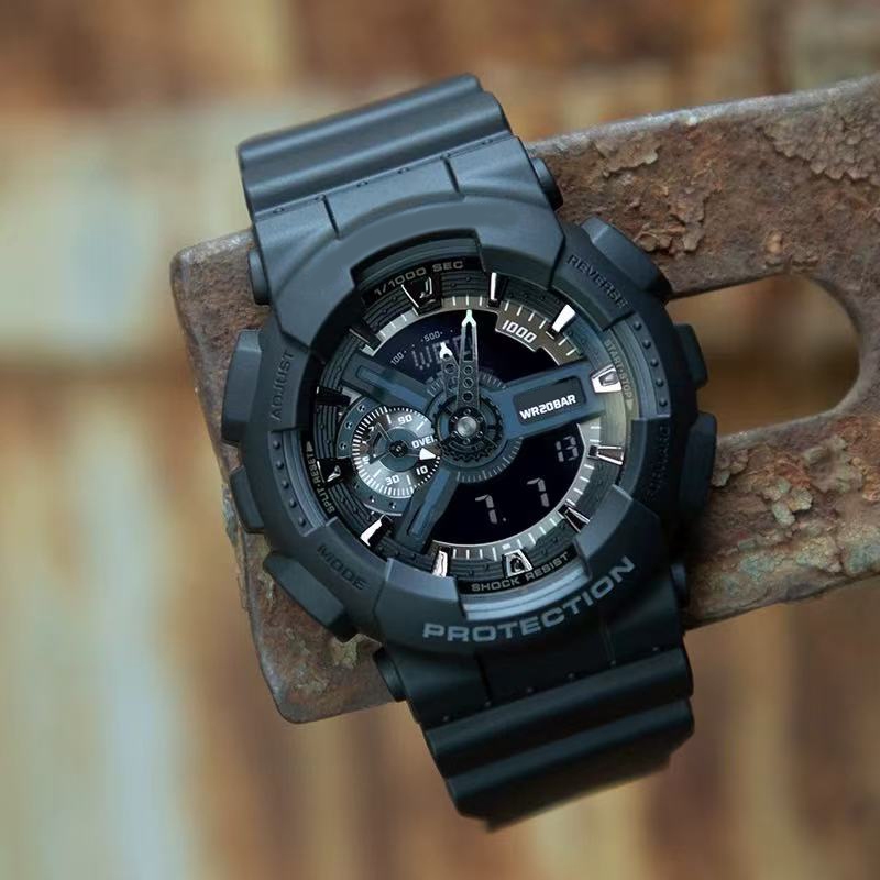 🔥นาฬิกา⚡รุ่น GA110 ขายดี - มาพร้อมการรับประกัน 1 ปี สีดำ 🚚Diskon สีดำ กันน้ำ กันน้ำลึก 200 เมตร