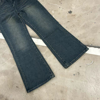 #629 (XS-6XL) jinjeans กางเกงยีนส์ขาม้าผ้าไม่ยืด ไซส์ใหญ่เอวสูง