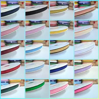 100 หลา ริบบิ้นกรอสเกรน 10 มิล / 15 มิล ริบบิ้นผ้า