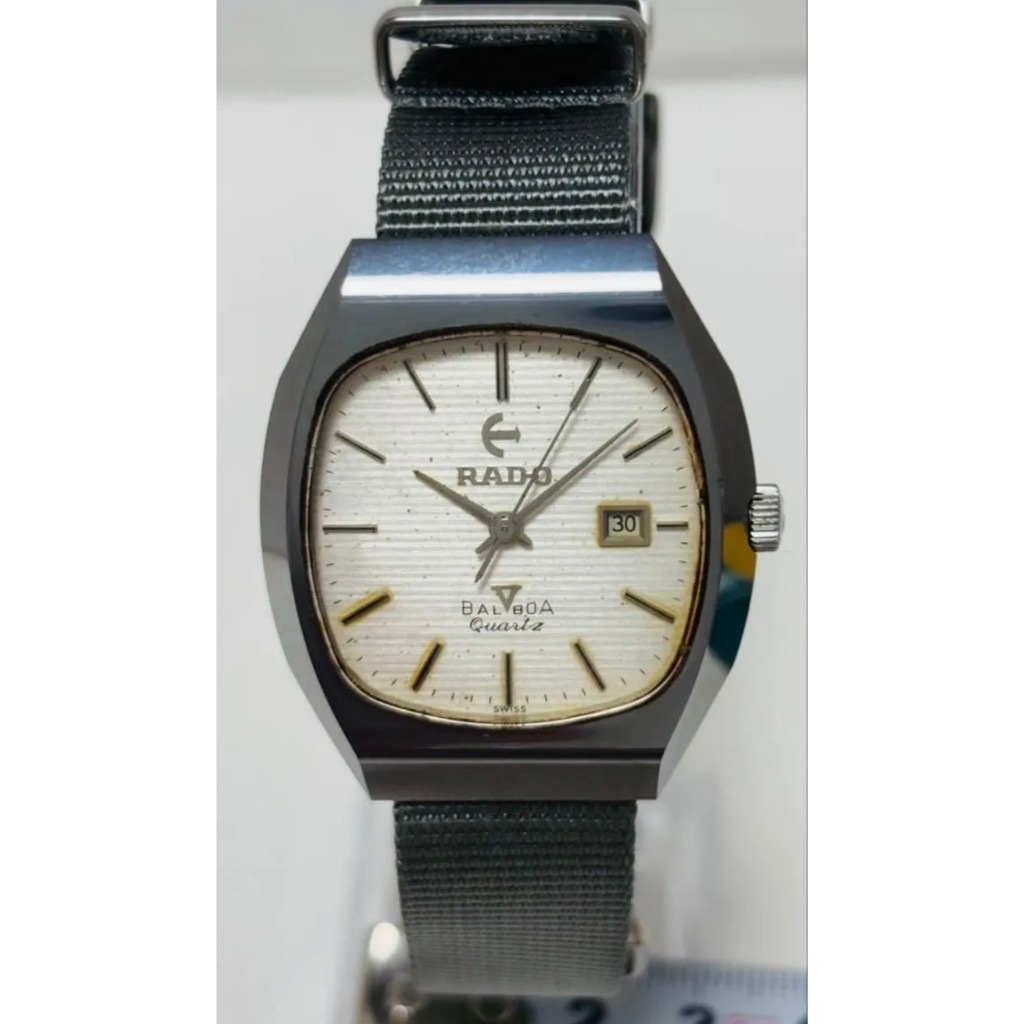 RADO BALVOA MEN WATCH WORKING JAPAN　นาฬิกาข้อมือผู้ชาย RADO BALVOA ของแท้ มือสอง ส่งตรงจากญี่ปุ่น พร