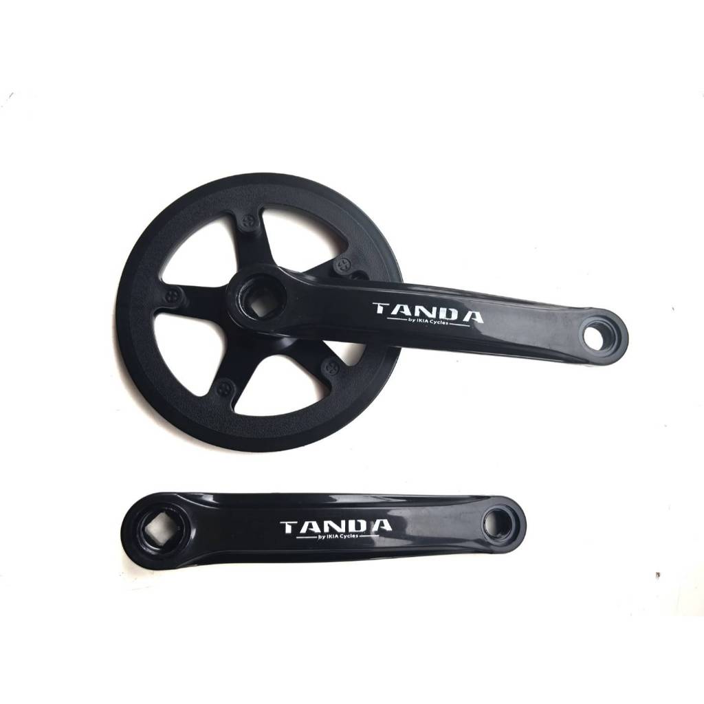 ขาจานใบเดียวtanda 38t ใช้กับกระโหลกเหลี่ยม(ไม่มีกระโหลกแถมมาให้) SINGLE SPEED CRANKSET