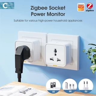 SMATRUL ปลั๊กอัจฉริยะ Zigbee 3.0 Tuya Smart Plug 16A 3500W วัดพลังงานไฟฟ้า Energy Monitor ควบคุมผ่านแอป Smart Life ตั้งเ