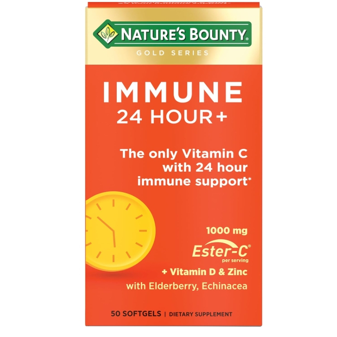 Nature's Bounty Immune Vitamin24 Hour + from Ester C, Rapid Release 50 count