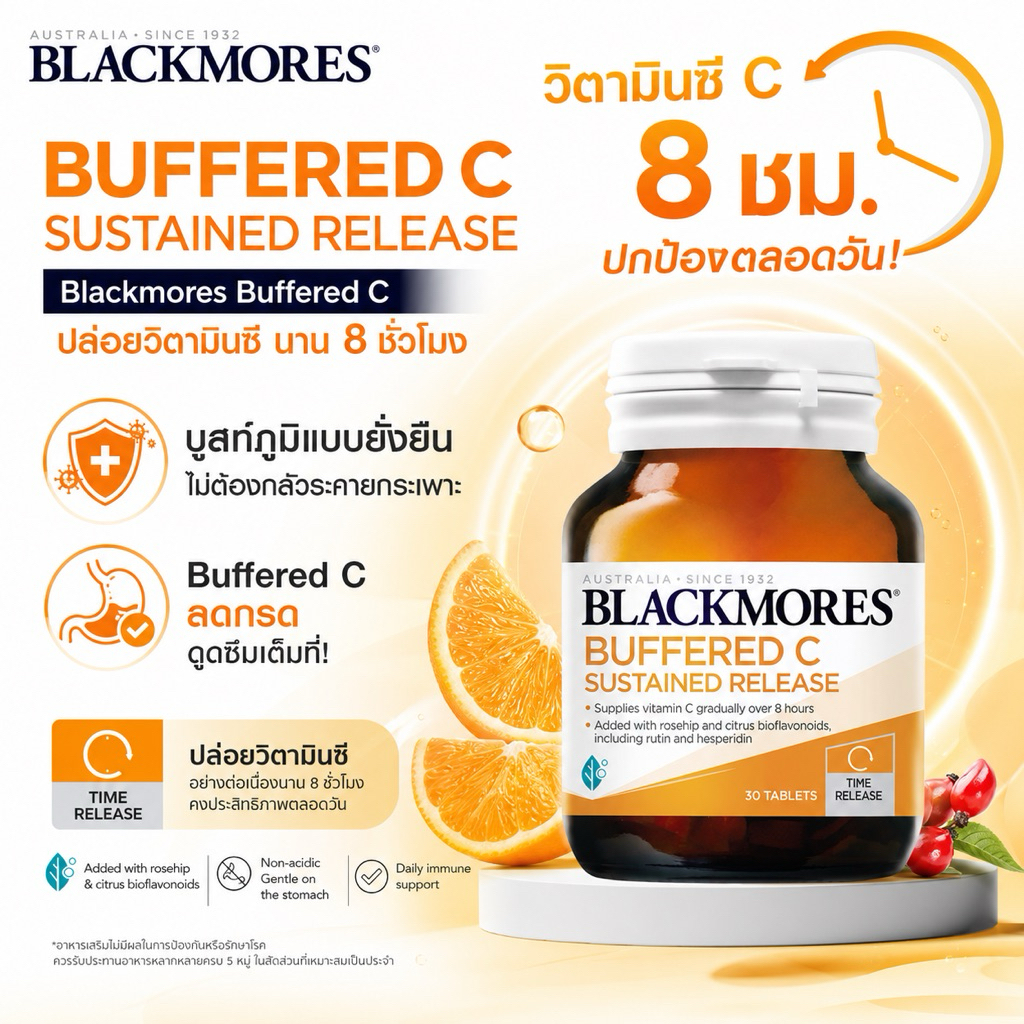 Blackmores Buffered C Sustained Release-วิตามินซี - 500 mg