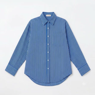 Como shirt Basicselected เชิ้ตคอตตอนอย่างดี แต่งกระเป๋าและห่วงข้างหลัง