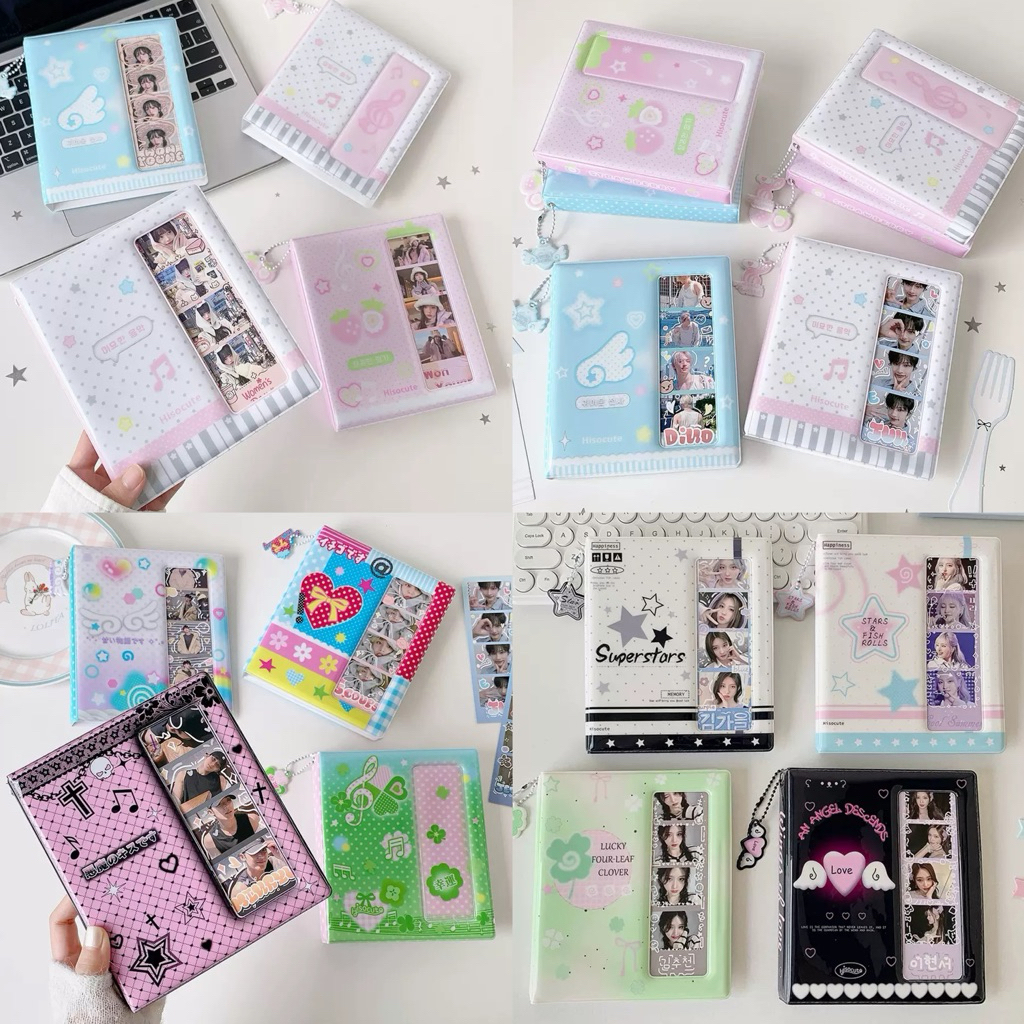 พร้อมส่ง🇹🇭แฟ้มAngel Star มีไส้เก็บโปสการ์ด Photoflame PhotoBooth ที่คั่นหนังสือ Photo Album AB #L15