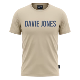DAVIE JONES [BE FEARLESS] เสื้อยืด Logo Slim Fit T-Shirt สีเขียว กรม น้ำตาล ครีม กากี เขียวขี้ม้า เทา เขียวอมเทา RL0002