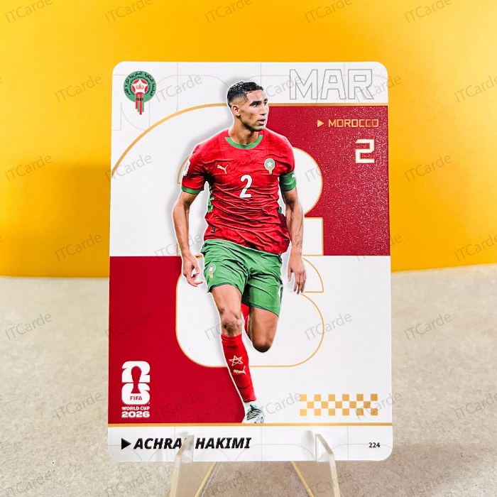 Achraf Hakimi  ทีมชาติ: โมร็อกโก Card  FIFA WORLD CUP 2O26  ลิขสิทธิ์จาก !! KAYOU PANINI