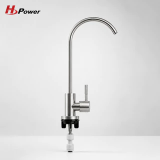 🔥 H Power 🔥 ก๊อกน้ำกรองน้ำสแตนเลส 304 | ก๊อกน้ำดื่ม 4 หุน (1/2 นิ้ว) หมุนได้ 360° สำหรับเครื่องกรองน้ำ ติดตั้งง่าย HP-0