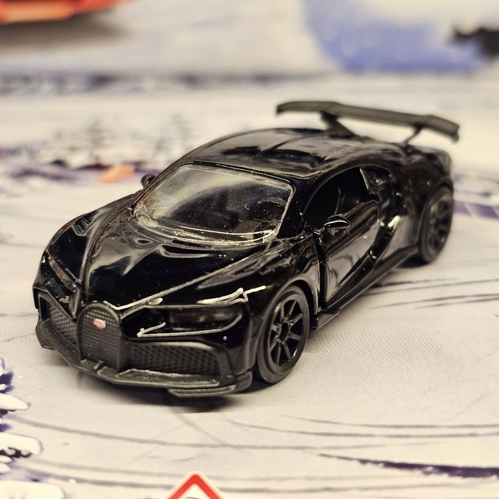 โมเดล รถของเล่น Majorette Bugatti Chiron สีดำ นอกแพ็ค รถสวย