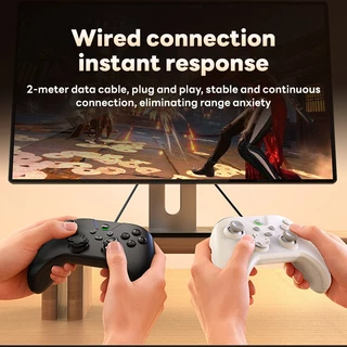 Actual จอยเกมแบบมีสาย รองรับ Switch P4 PC Android คอนโทรลเลอร์เกม ลดดีเลย์ ปุ่ม Turbo ใช้งานง่าย