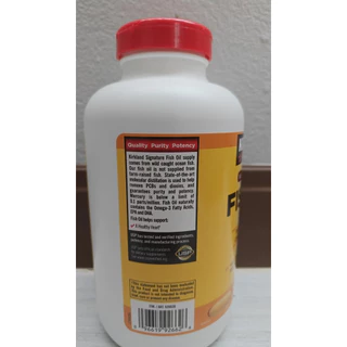 (Exp:02/2028)Kirkland Signature Fish Oil 1000 mg 400 Softgelsน้ำมันปลาเคิร์คลานด์ ซิกเนเจอร์ 1000 มก. 400 แคปซูลอ่อน