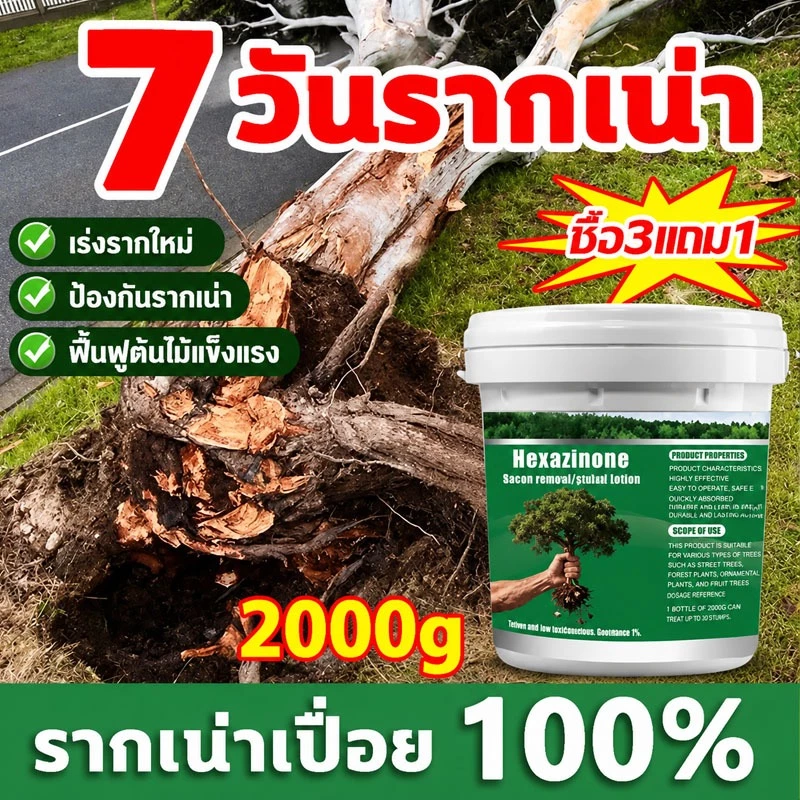 🔥รากเน่ารากไม่ขึ้นอีก🔥 ยากำจัดต้นไม้ใหญ่ 500g สารกำจัดกอไผ่ ผงกำจัดต้นไผ่ ยาฆ่าตอไม้ กำจัดวัชพืชรากเน่า