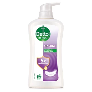 [แพ็คคู่] เดทตอล เจลอาบน้ำ เซนซีทีฟ 450 กรัม Dettol shower gel Sensitive 450 g.X2
