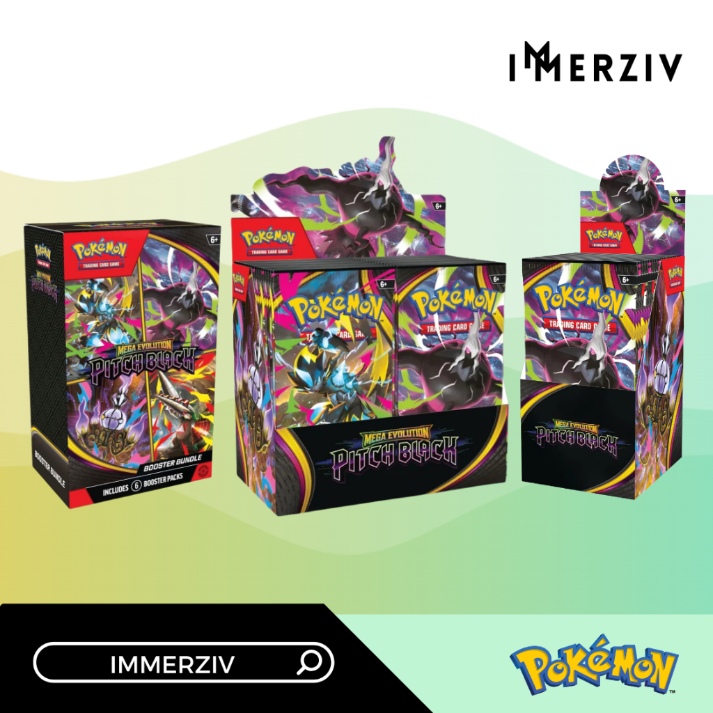 (พร้อมส่ง) POKEMON TCG MEGA EVOLUTION PITCH BLACK (การ์ดโปเกม่อน)