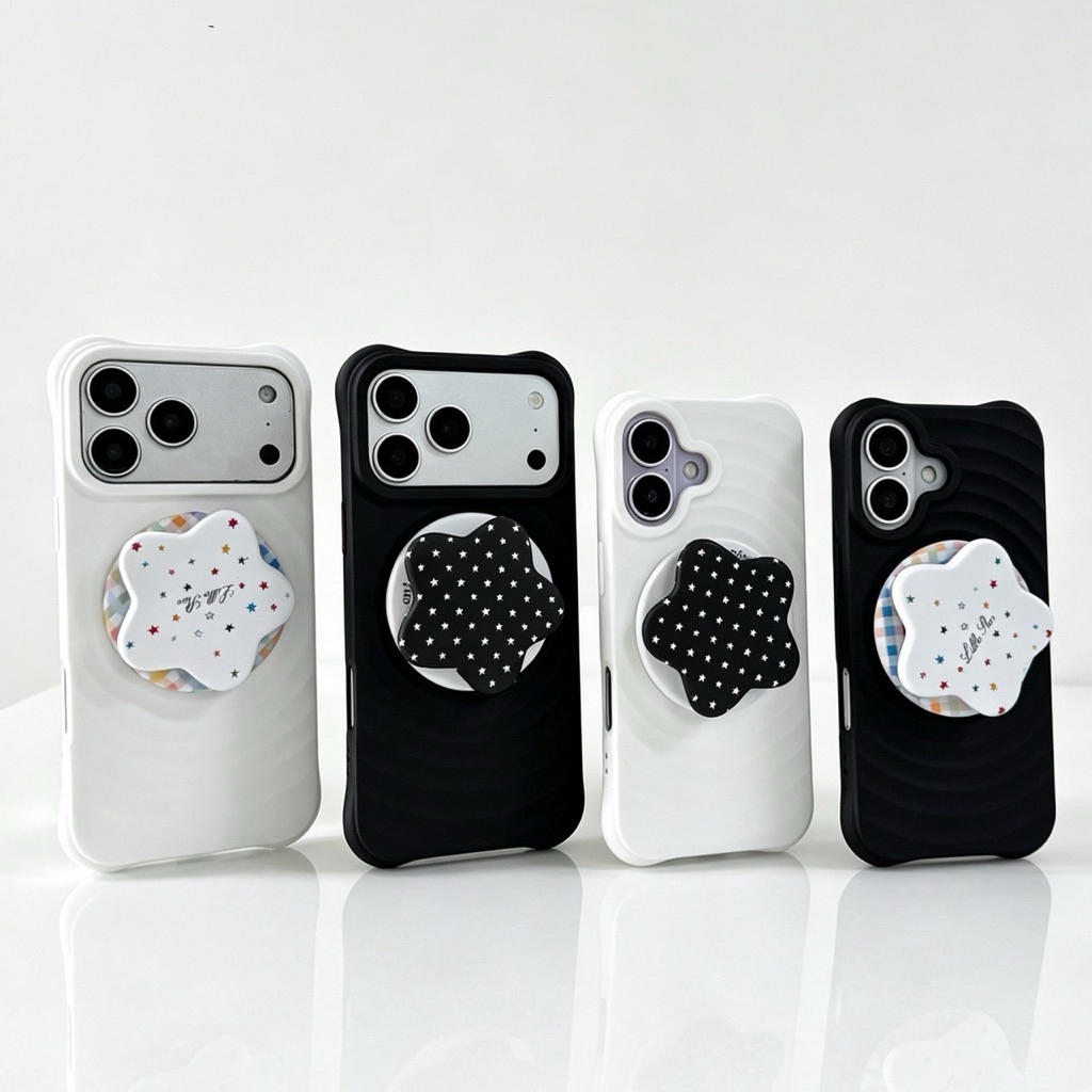 Ripple เคสกันกระแทก ชาร์จได้ พร้อมGriptok แม่เหล็ก สำหรับ ไอโฟน17promax 17Air 17pro i11 i13/14 i15 i16 15plus 16promax