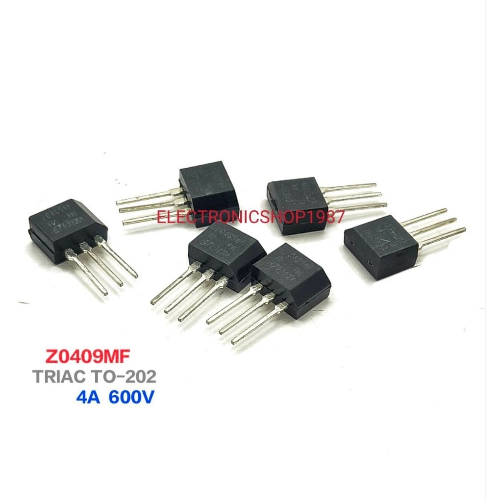 ราคา 1ตัว 👉👉 Z0409MF Z0409 Triacs 4A 600V TO-202 ไตรแอค 3ขา 600Volt 4Amp