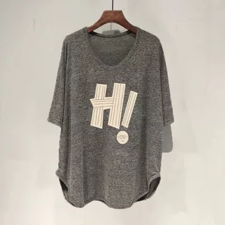 พร้อมส่งในไทย**เสื้อยืดโอเวอร์ไซส์ มีหลายขนาด สกรีนลายด้านหน้า ไม่หนา Y346