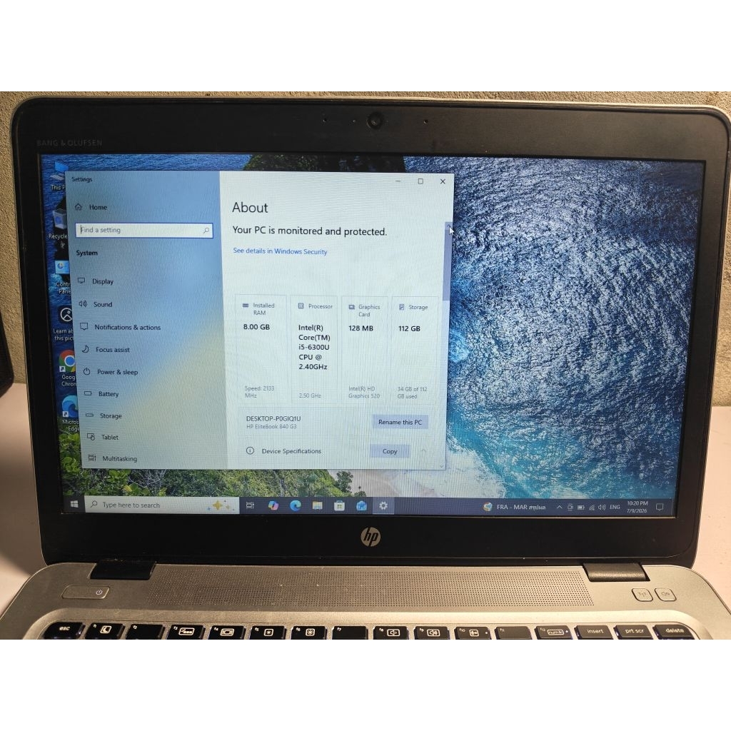 โน๊ตบุ๊คมือสอง HP EliteBook 840 G3