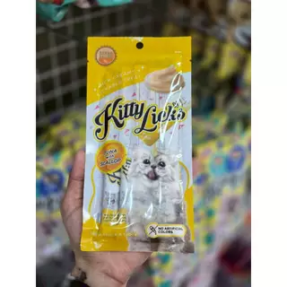 9236 Kitty Licks / คิตตี้ ลิค ขนมครีมแมวเลีย รสทูน่า กับ หอยเชลล์ (แพ็ค4ชิ้น) ขนมแมวเลีย ขนมแมว ***5ถุง 100บาท
