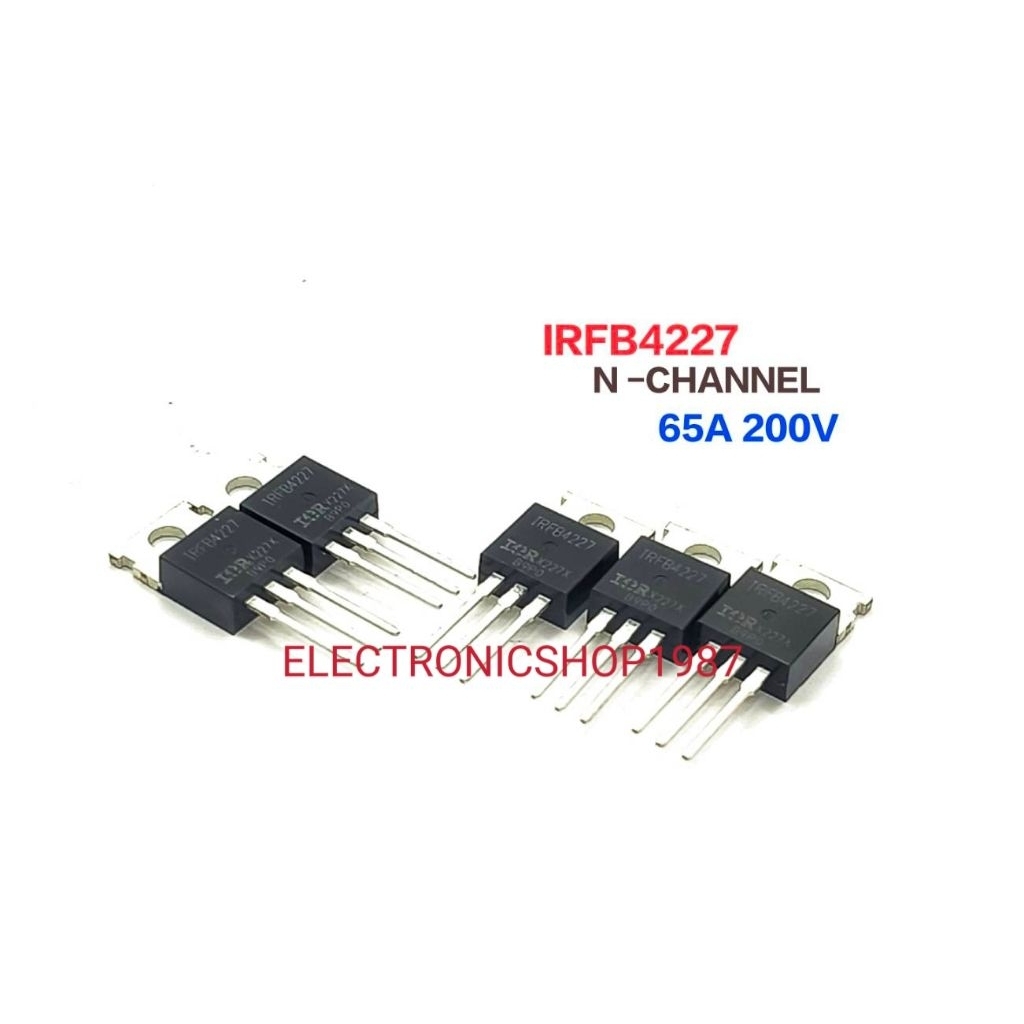 ราคาต่อ 1ตัว 👉👉 IRFB4227 FB4227 MOSFET N-CHANNEL 200V 65A TO-220 พาวเวอร์มอสเฟต 4227