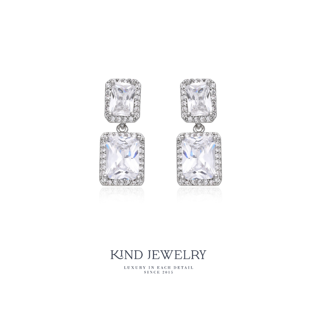 Kind Jewelry ต่างหู เจ้าสาว ต่างหูออกงาน Emera Shine