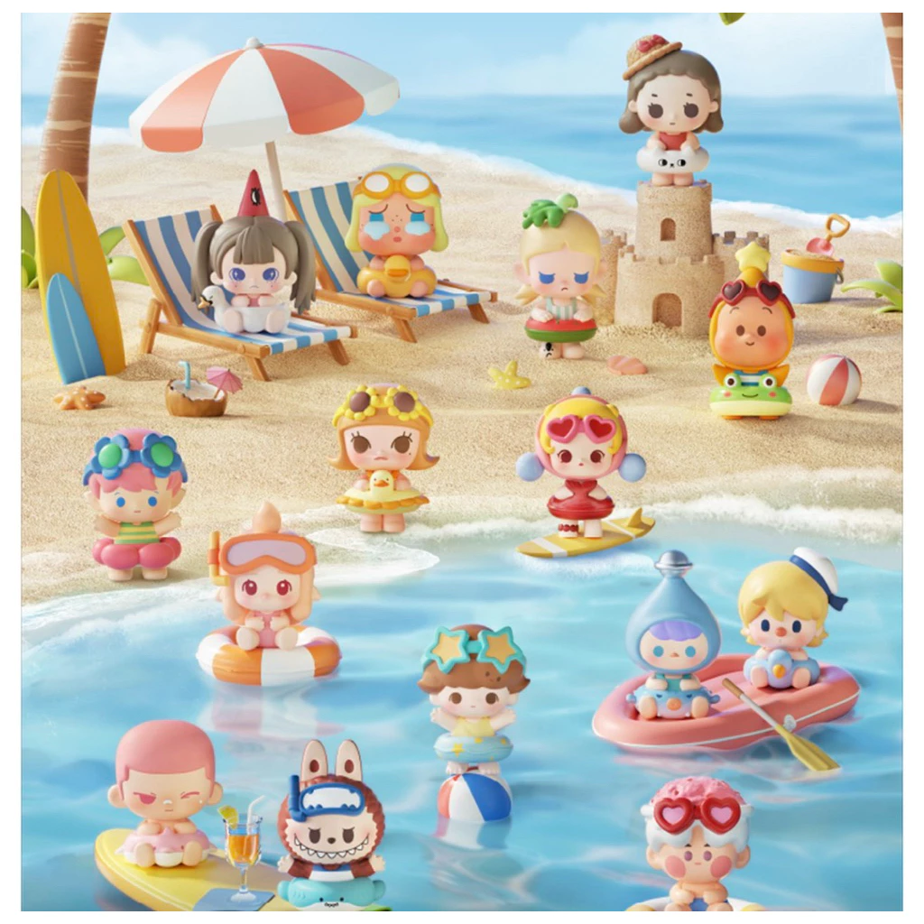 🛵พร้อมส่งด่วนจากไทย pop bean island vacation series mini figures