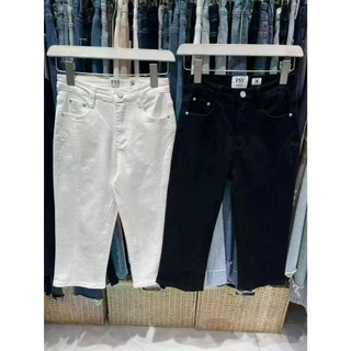 กางเกงยีนส์ capri pants ผ้ายืด - 62056 TAG FSY 🇰🇷