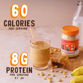 PBfit No Sugar Added Peanut Butter Powder ผงถั่วสำหรับผสมน้ำทาขนมปัง