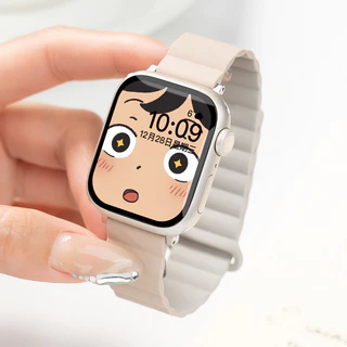 【สาย+ฟิล์ม】สายซิลิโคนแม่เหล็กสําหรับ Huawei Watch Fit3/Fit 4/Fit4 Pro/Fit 5/Fit 5 Pro สาย สร้อยข้อมือสายรัดข้อมือนาฬิกา
