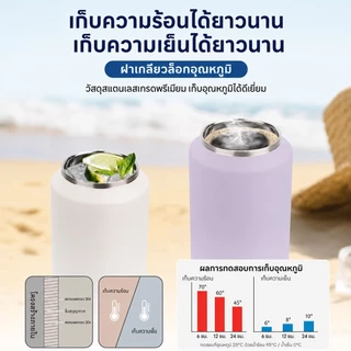 Tyeso TS-8755C/8756C ขวดฉนวนสุญญากาศเก็บความเย็นและร้อนพร้อมที่จับ 500ml/710ml