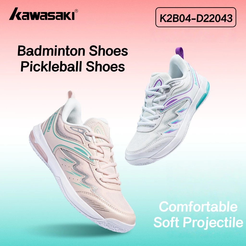 KAWASAKI รองเท้าแบดมินตัน รุ่น K2B04-D22043 (NEW) (กรุณาสอบถามขนาดรองเท้าที่เหมาะสมก่อนทำการสั่งซื้อ ทุกครั้ง)