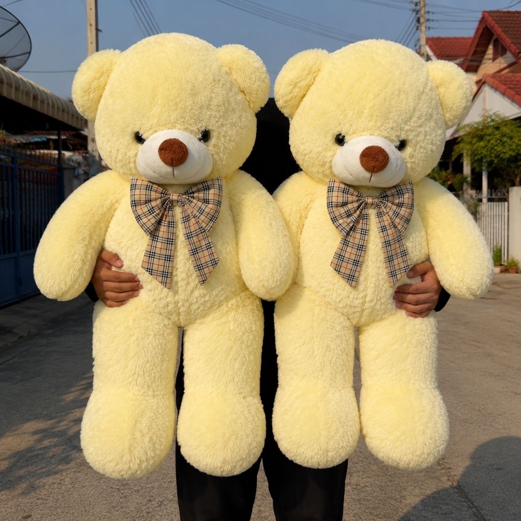 [ส่งด่วน] ตุ๊กตาหมีตัวใหญ่100-110เซน งานพรีเมียม ขนฟูนุ่ม ใยนิ่ม (เขียนอวยพรฟรี) ของขวัญเซอร์ไพรส์แฟน รับปริญญาปัจฉิม